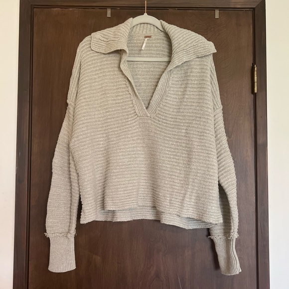 Free People Margie Pullover Collar Sweater | Size Small - Picture 2 of 5
